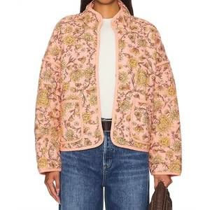 Free People Pink Floral Jacket
